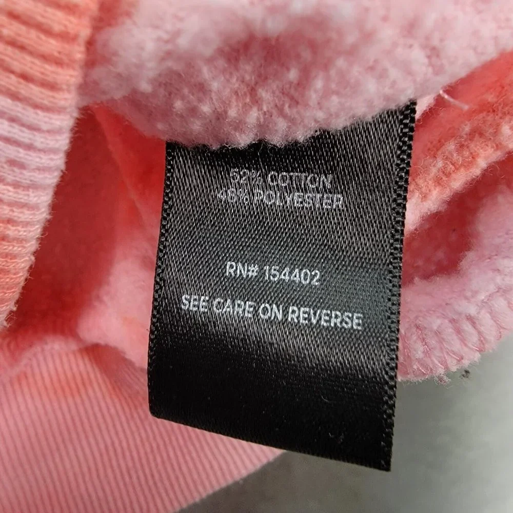 Torrid Pink Tie Dye Le Soleil Sun Moon Classic Round Neck Comfy Pullover Sweater - Picture 13 of 13